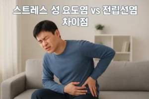 스트레스 성 요도염 vs 전립선염 차이점 | 남자 요도 통증 구별법