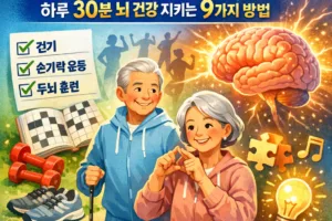 치매 운동 | 하루 30분으로 뇌 건강 지키는 9가지 방법 완벽 가이드