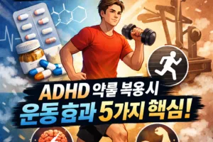 약 먹고 운동 디시 | ADHD 약물 복용 시 운동 효과 5가지 핵심 총정리