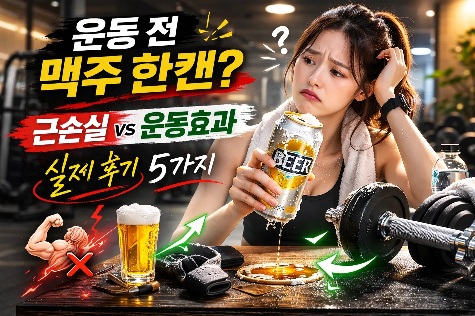 운동 전 맥주 한캔 디시 총정리 | 근손실 vs 운동효과 실제 후기 5가지