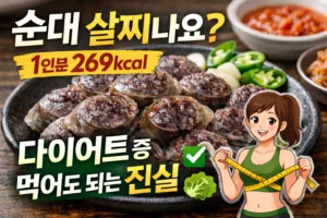 순대 살찌나요? | 1인분 칼로리 269kcal, 다이어트 중 먹어도 되는 진실