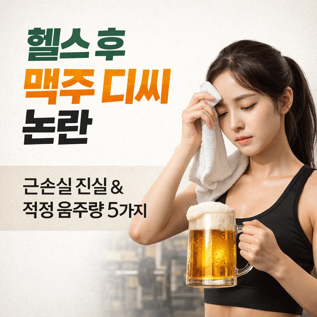 헬스 후 맥주 디시 논란 총정리 | 근손실 진실과 적정 음주량 5가지