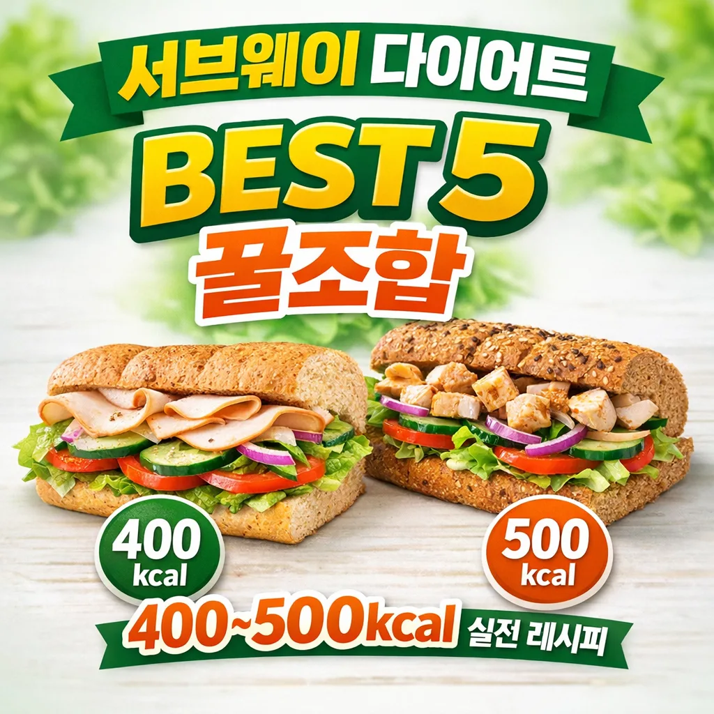 서브웨이 다이어트 조합 BEST 5 | 칼로리별 꿀조합 레시피 총정리
