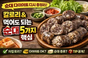 순대 다이어트 디시 총정리 | 칼로리부터 먹어도 되는 종류까지 5가지 핵심