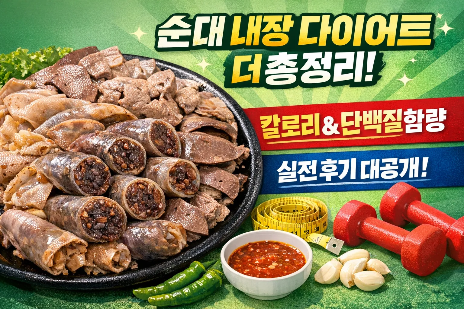 순대 내장 다이어트 더쿠 총정리 | 칼로리부터 단백질 함량까지 실전 후기