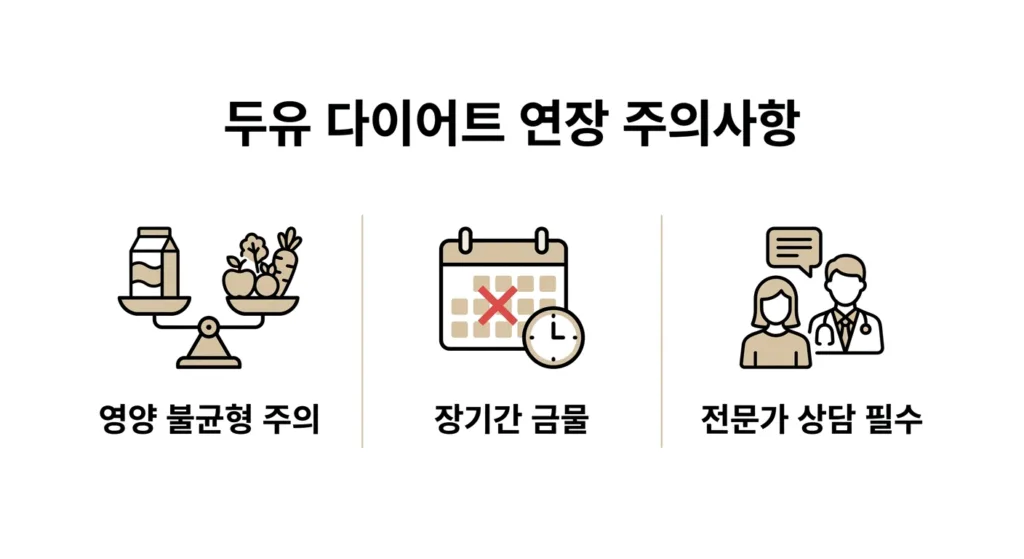 두유 다이어트 2주, 한달 연장 시 주의사항