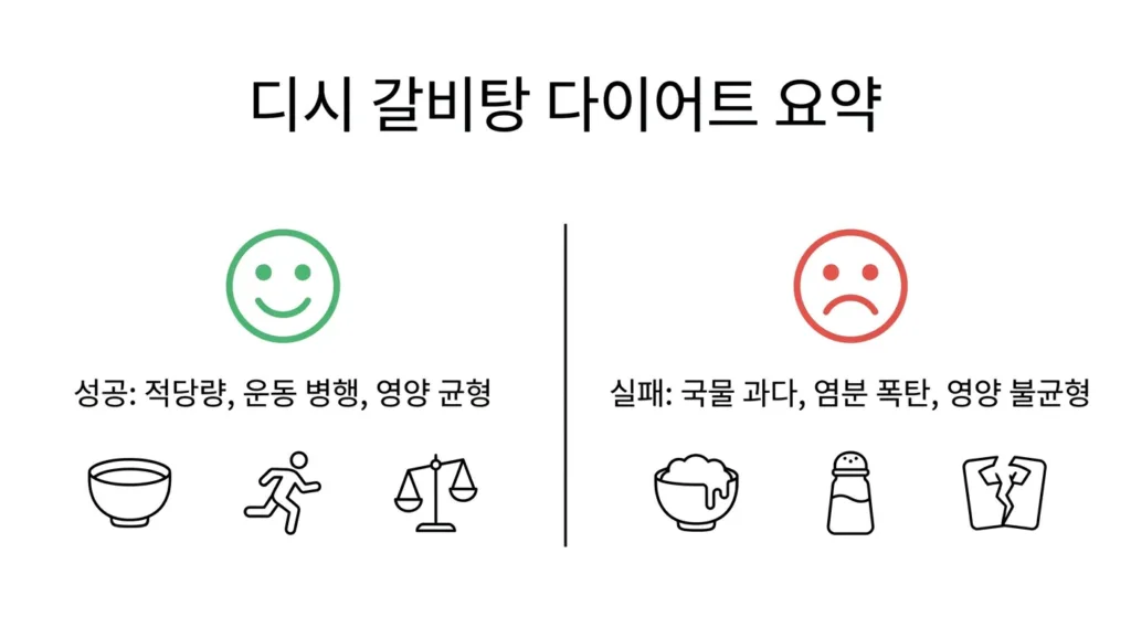 갈비탕 다이어트 디시 후기 분석