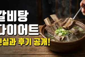 갈비탕 다이어트 전문 견해 | 온라인 커뮤니티 후기와 실제 효과