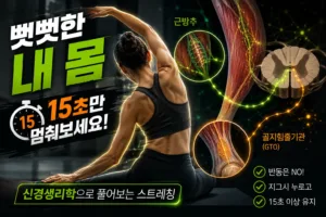 뻣뻣한 내 몸 | 15초만 멈춰보세요! 신경생리학으로 풀어보는 스트레칭