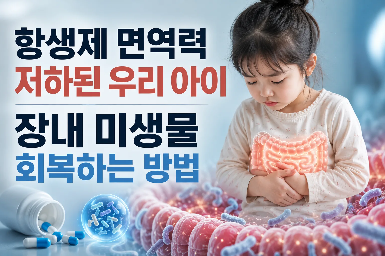 항생제 면역력 저하된 우리 아이 | 장내 미생물 회복하는 방법