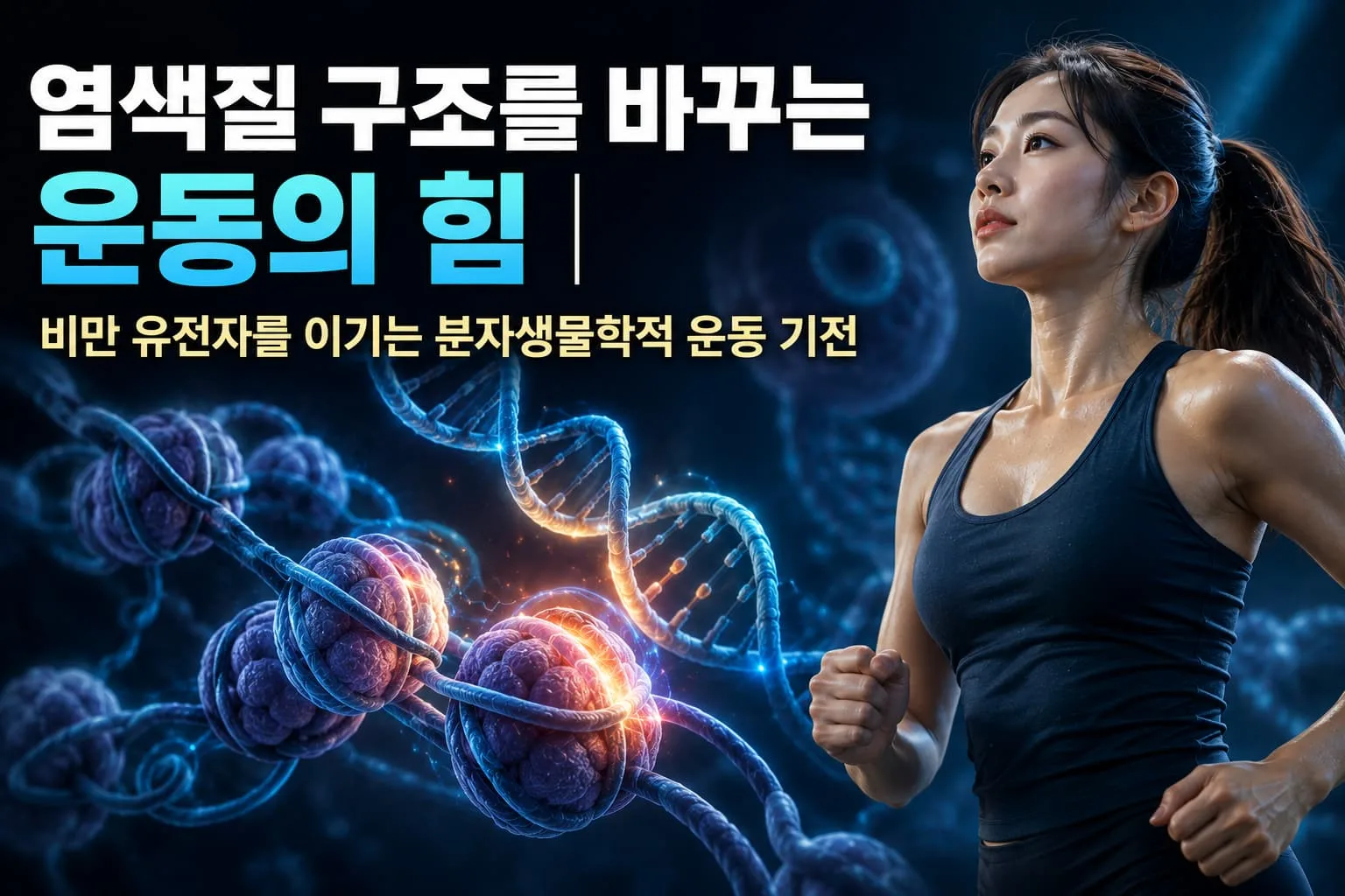 염색질 구조를 바꾸는 운동의 힘 | 비만 유전자를 이기는 분자생물학적 운동 기전