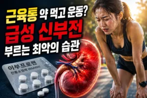 근육통 약 먹고 운동? | 급성 신부전 부르는 최악의 습관