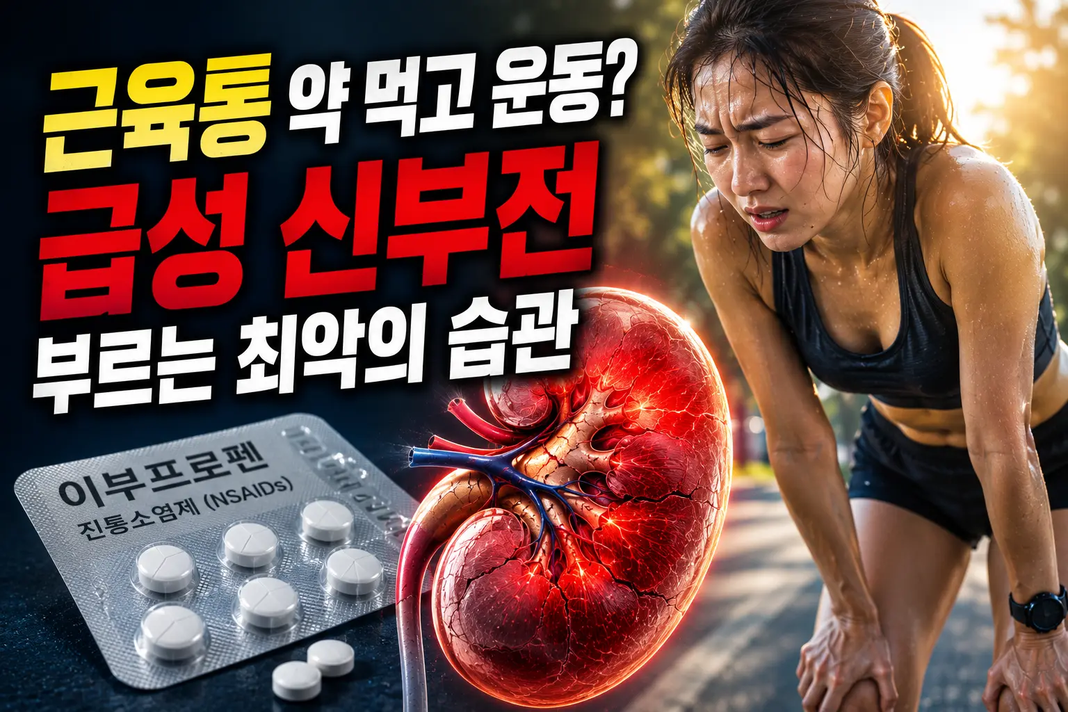 근육통 약 먹고 운동? | 급성 신부전 부르는 최악의 습관