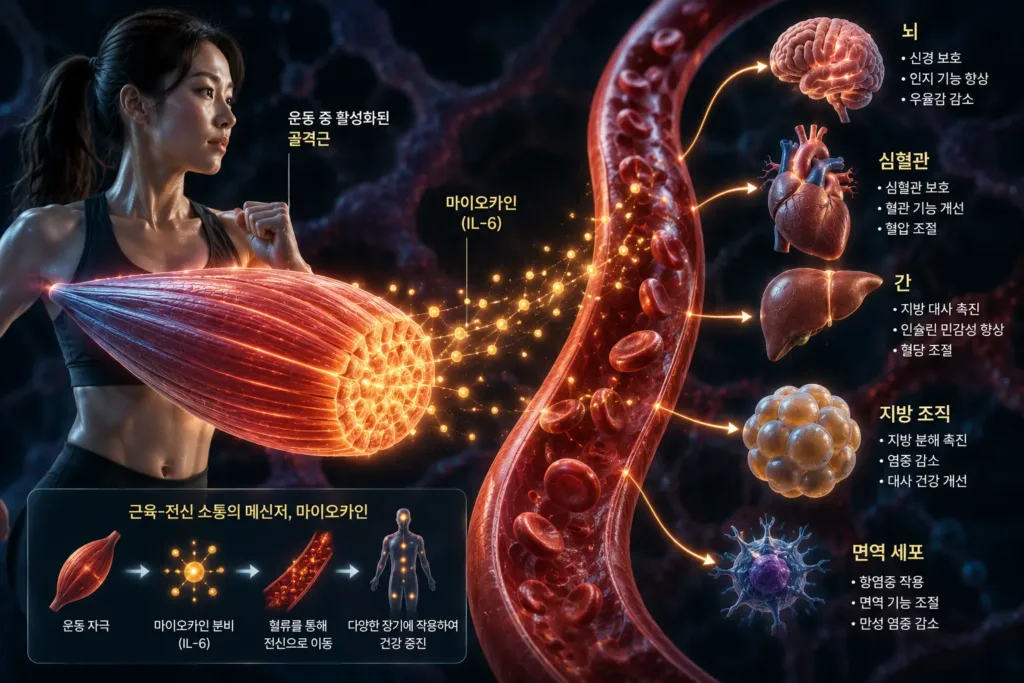 근육은 스스로 호르몬을 분비하는 내분비 기관