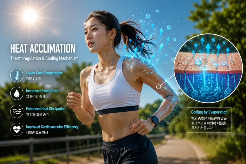 체력저하? 땀에 대한 치명적인 오해, 서열순응(heat acclimation)의 과학적 비밀