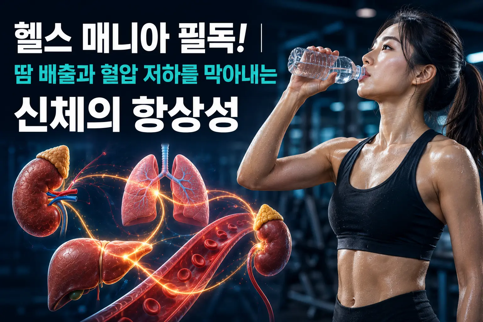 헬스 매니아 필독! | 땀 배출과 혈압 저하를 막아내는 신체의 항상성